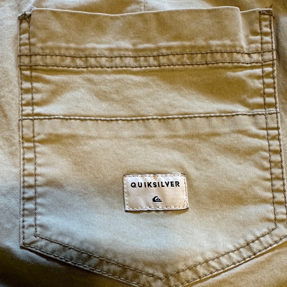 Men's Quiksilver Tan Shorts - Picture 3 of 5